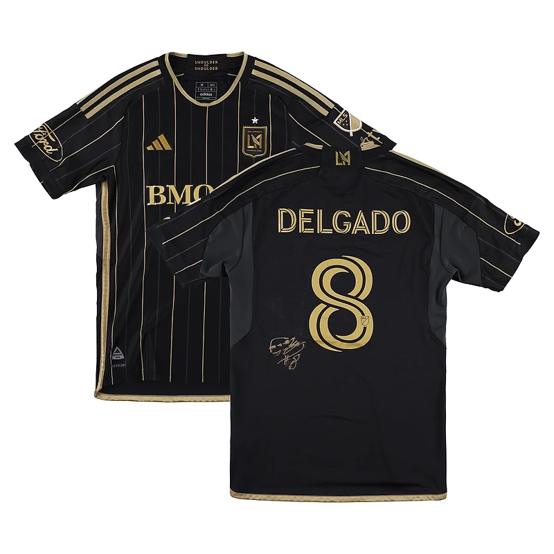 Mark Delgado LAFC Autographed Match-Used #8 Jersey from the 2025 MLS Season
