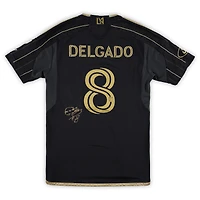 Maillot noir n°8 porté en match par Mark Delgado (LAFC) lors de la saison 2025 de la MLS - Taille M