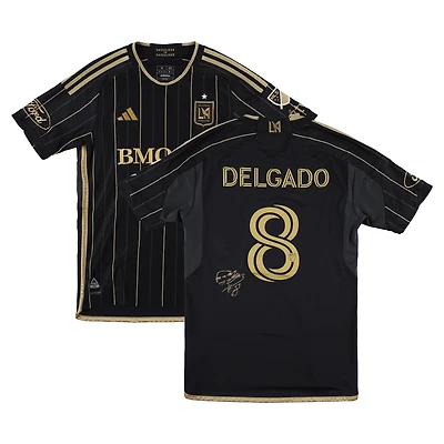 Mark Delgado LAFC Autographed Match-Used #8 Jersey from the 2025 MLS Season