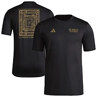 T-shirt cache-cœur adidas noir LAFC Local pour homme