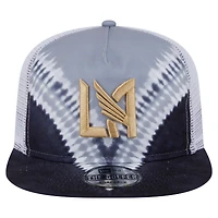 Casquette de golf ajustable tie-dye LAFC noire/grise New Era pour homme