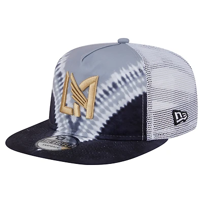 Men's New Era  Black/Gray LAFC Tie-Dye Adjustable Golfer Hat