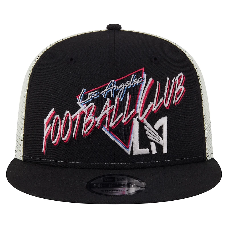 Men's New Era Black LAFC Neon 9FIFTY Snapback Hat