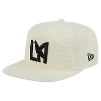 Men's New Era  Cream LAFC 2025 Kickoff Snapback Golfer Hat