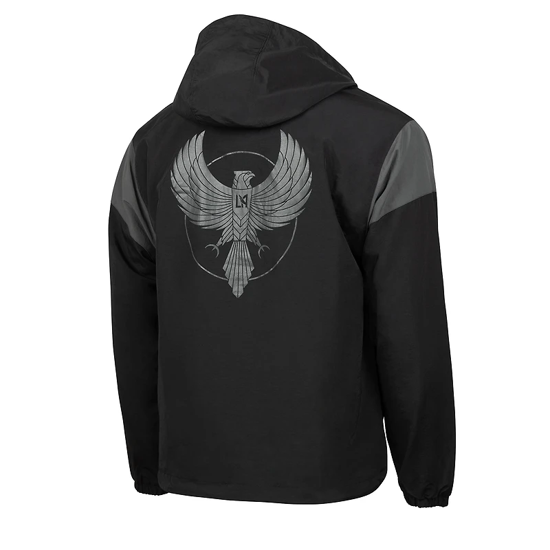 Veste anorak demi-zip Sport Design Sweden noire LAFC Premium pour homme