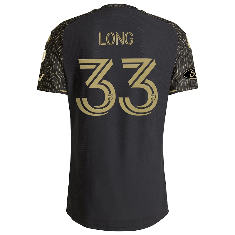 Men's adidas Aaron Long Black LAFC 2026 Primary Kit On-Field Authentic Jersey