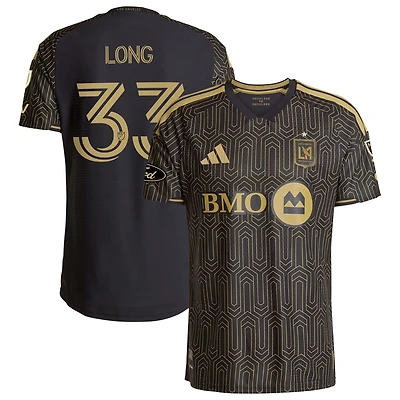 Men's adidas Aaron Long Black LAFC 2026 Primary Kit On-Field Authentic Jersey