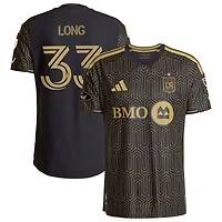 Men's adidas Aaron Long Black LAFC 2026 Primary Kit On-Field Authentic Jersey