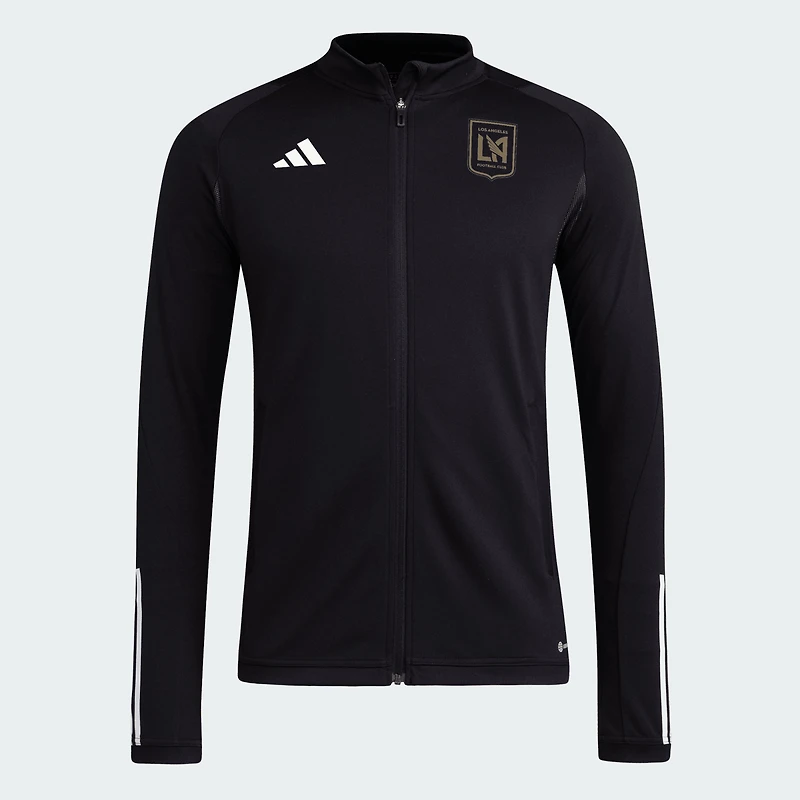 Men's adidas Black LAFC 2024 On-Field AEROREADY Full-Zip Training Top