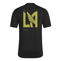 Men's adidas  Black LAFC 2026 Anthem AEROREADY Pregame T-Shirt
