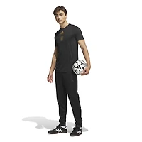 T-shirt adidas LAFC noir pour homme, modèle 2026, avec crochet.