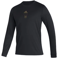 Men's adidas Black LAFC Club Long Sleeve T-Shirt