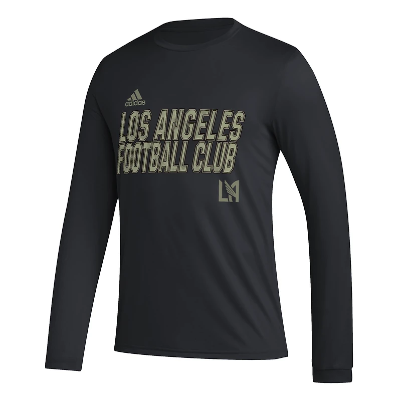 T-shirt à manches longues adidas LAFC Jersey Hook AEROREADY noir pour homme
