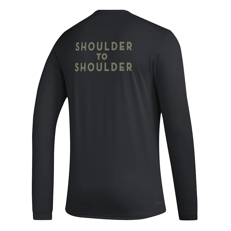 T-shirt à manches longues adidas LAFC Jersey Hook AEROREADY noir pour homme