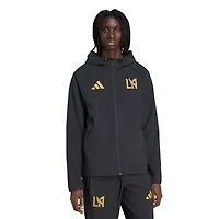 Men's adidas  Black LAFC Tiro Travel Full-Zip Hooded Windbreaker