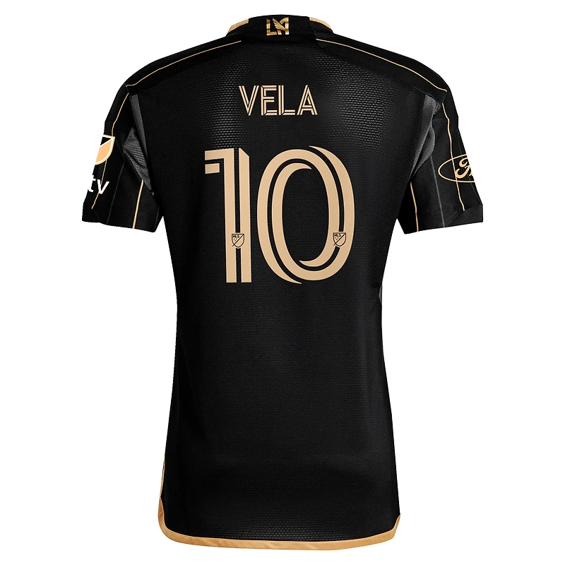Men's adidas Carlos Vela Black LAFC 2024 Primary Authentic Player Jersey
