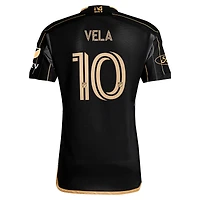 Men's adidas Carlos Vela Black LAFC 2024 Primary Authentic Player Jersey