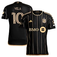 Men's adidas Carlos Vela Black LAFC 2024 Primary Authentic Player Jersey