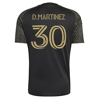 Maillot adidas David Martínez pour homme, noir, réplique du kit primaire LAFC 2026