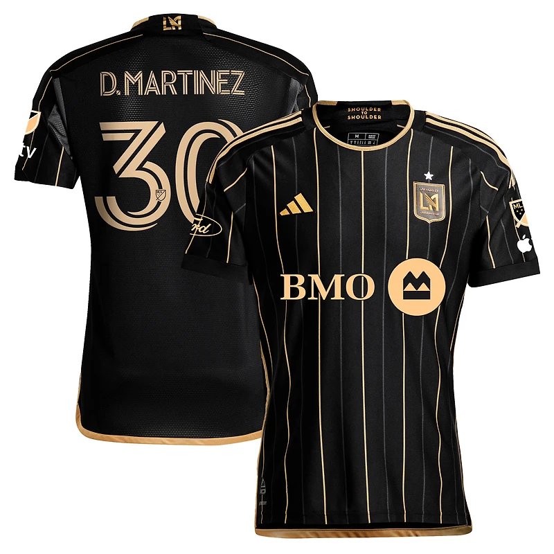 Men's adidas David Martinez Black LAFC 2024 Primary Authentic Player Jersey