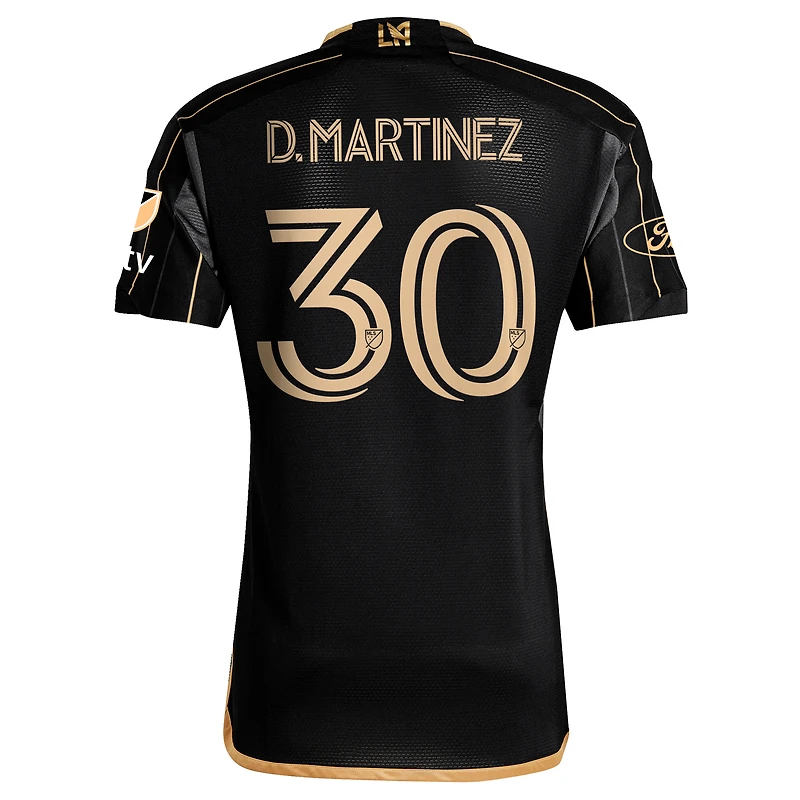 Men's adidas David Martinez Black LAFC 2024 Primary Authentic Player Jersey