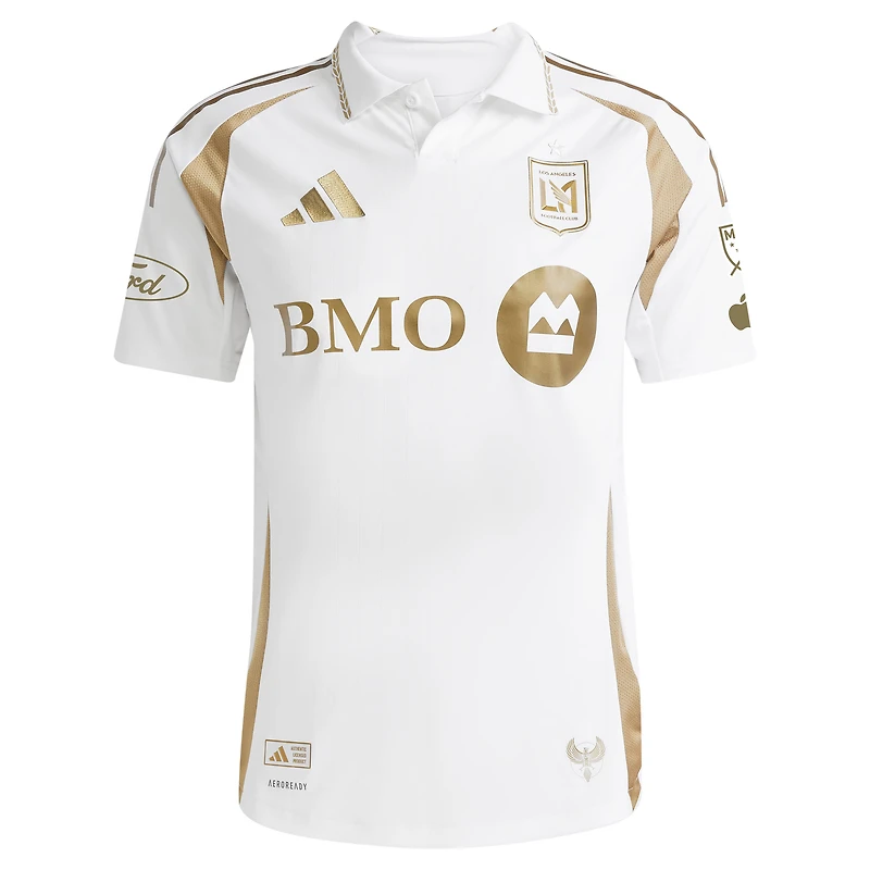 Men's adidas David Martinez White LAFC 2025 Secondary Authentic Player Jersey