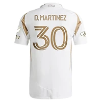 Men's adidas David Martinez White LAFC 2025 Secondary Authentic Player Jersey