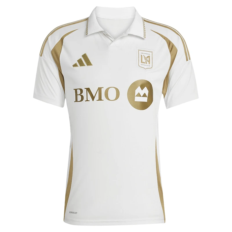 Maillot de joueur réplique secondaire blanc David Martinez LAFC 2025 pour homme adidas