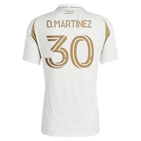 Maillot de joueur réplique secondaire blanc David Martinez LAFC 2025 pour homme adidas
