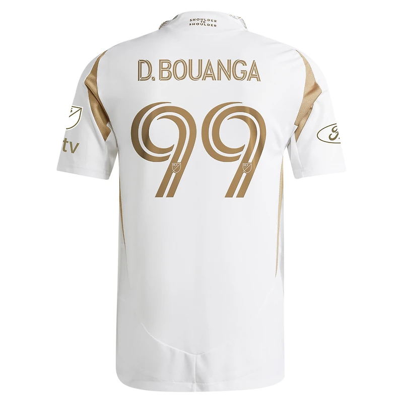 Men's adidas Denis Bouanga White LAFC 2025 Secondary Authentic Player Jersey