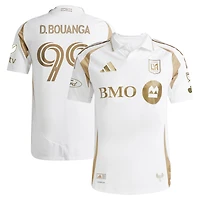 Maillot de joueur secondaire authentique adidas Denis Bouanga LAFC 2025 blanc pour homme