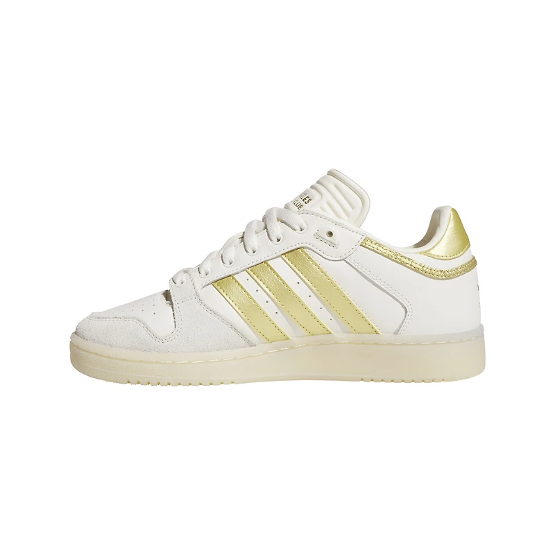 Men's adidas Originals White/Gold LAFC Centennial 85 Low Basketball Shoes