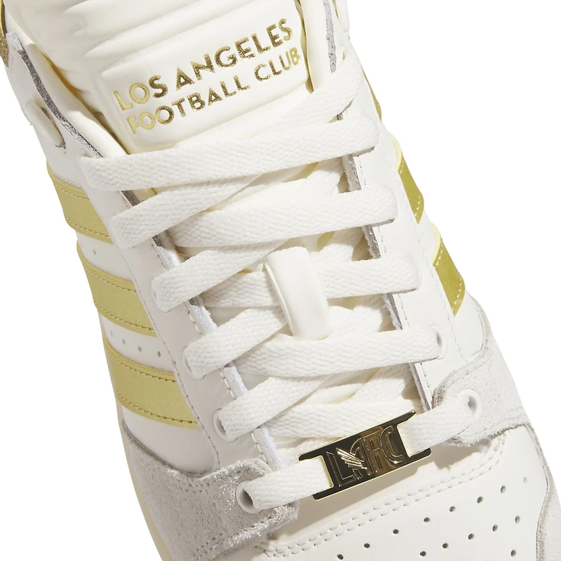 Men's adidas Originals  White/Gold LAFC Centennial 85 Low Basketball Shoes