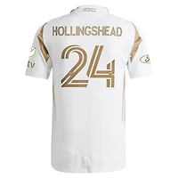Maillot de joueur authentique secondaire adidas Ryan Hollingshead LAFC 2025 blanc pour homme