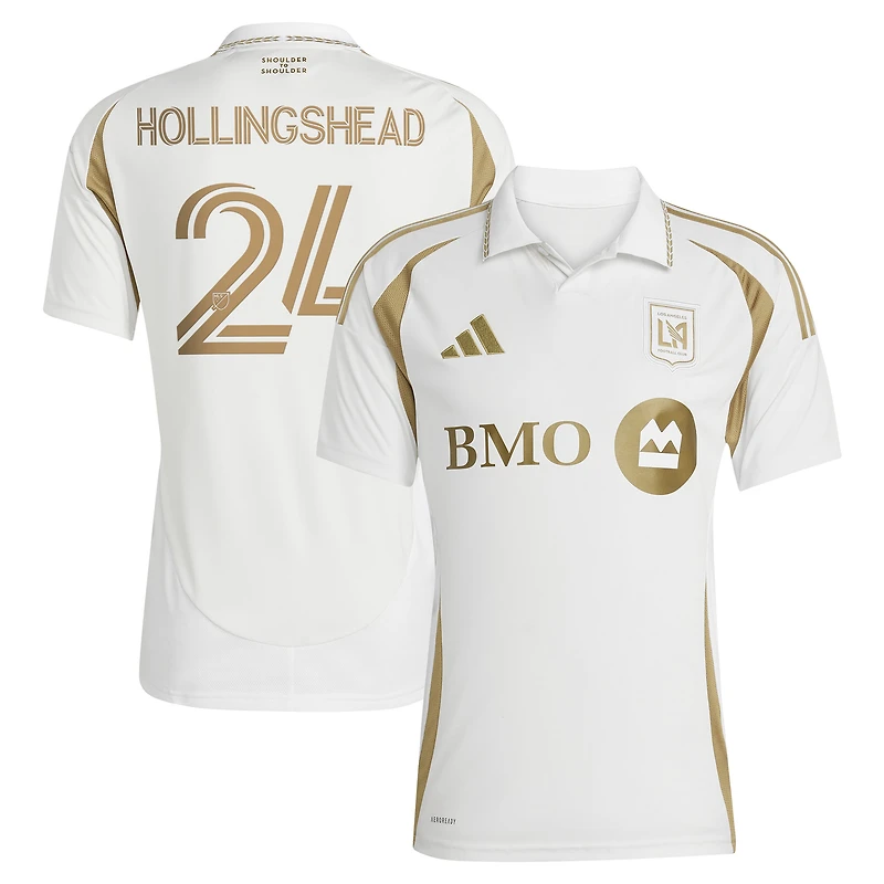 Men's adidas Ryan Hollingshead White LAFC 2025 Secondary Replica Player Jersey