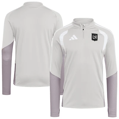 Men's adidas Silver LAFC 2026 Tiro Competition Quarter-Zip Training Top