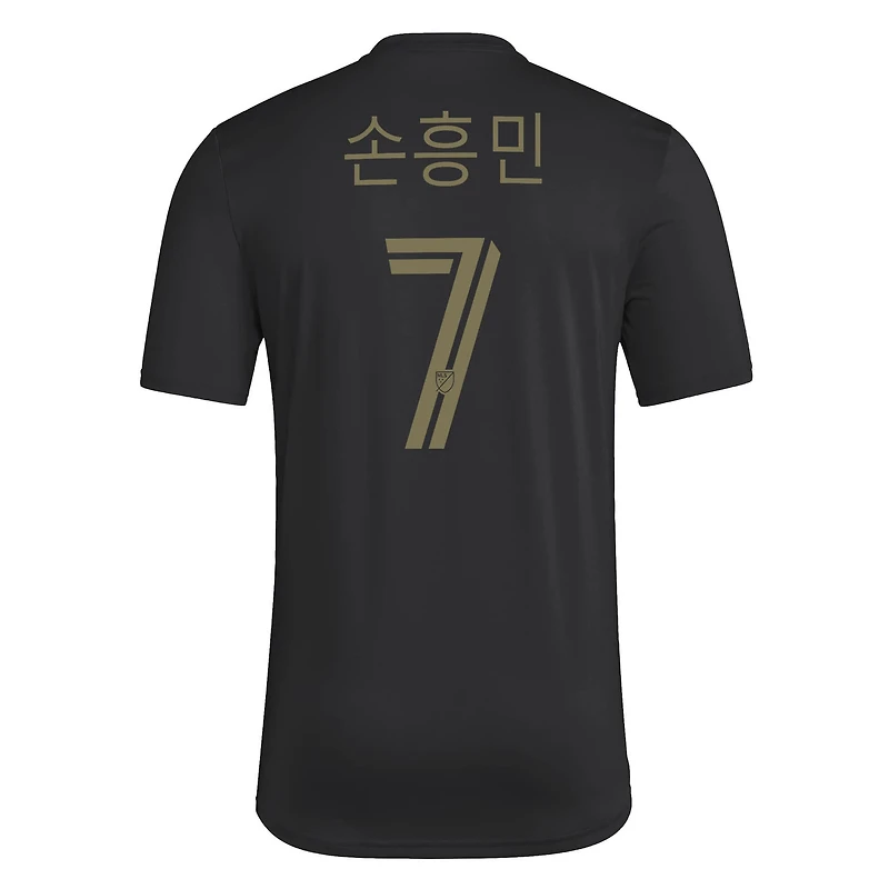 Men's adidas Son Heung-Min Black LAFC Alternate Pre-Game T-Shirt