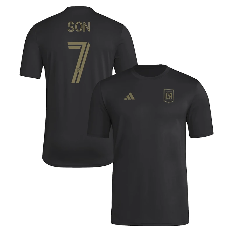 Men's adidas Son Heung-Min Black LAFC Pre-Game T-Shirt