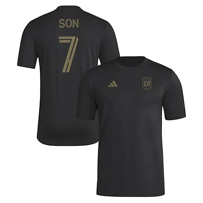 Men's adidas Son Heung-Min Black LAFC Pre-Game T-Shirt