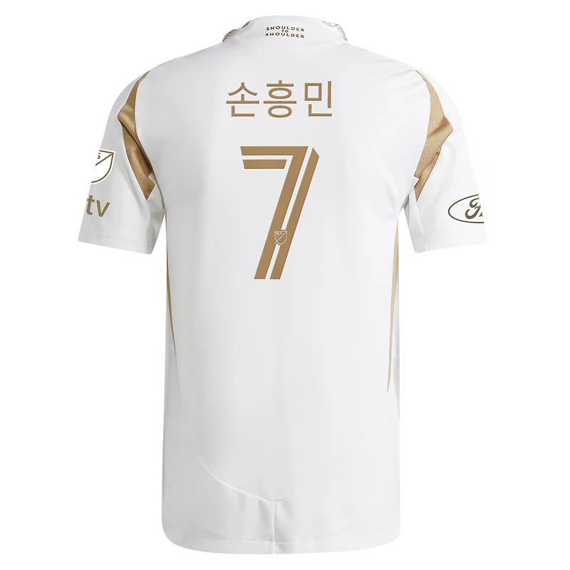 Men's adidas Son Heung-Min White LAFC 2025 Secondary On-Field Authentic Jersey