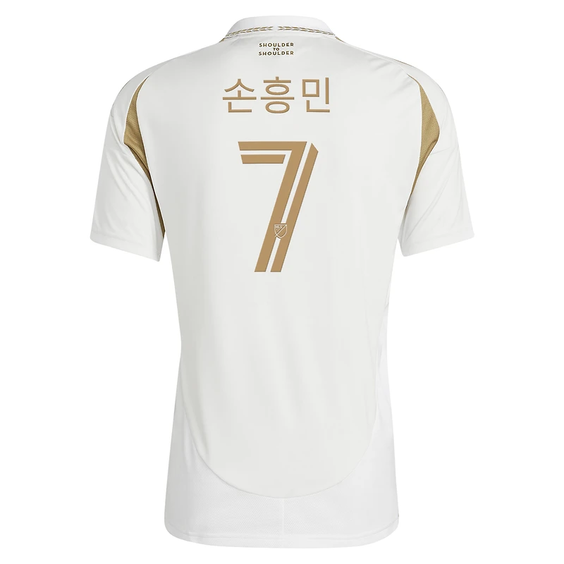 Maillot réplique secondaire adidas Son Heung-Min blanc LAFC 2025 pour homme
