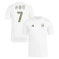 T-shirt d'avant-match adidas Son Heung-Min blanc LAFC pour homme
