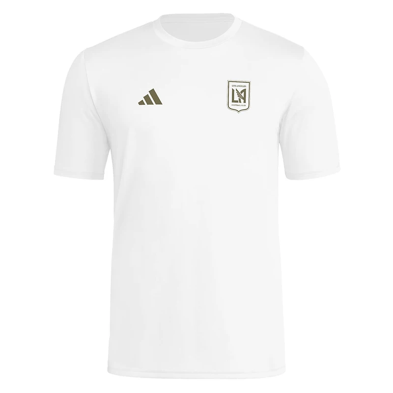 T-shirt d'avant-match adidas Son Heung-Min blanc LAFC pour homme