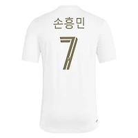 T-shirt d'avant-match adidas Son Heung-Min blanc LAFC pour homme