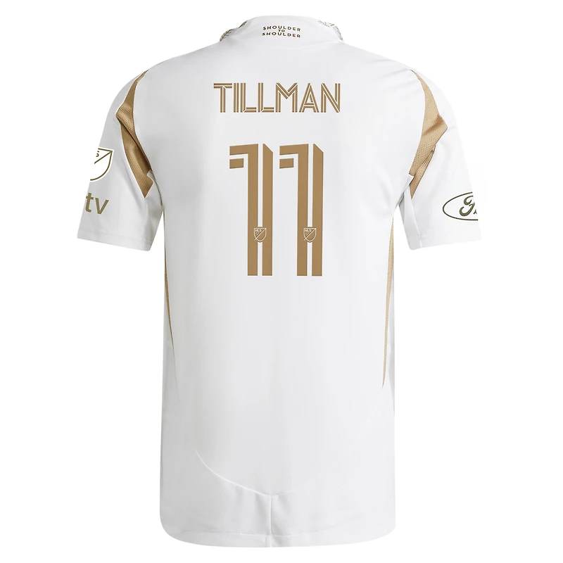 Men's adidas Timothy Tillman White LAFC 2025 Secondary On-Field Authentic Jersey