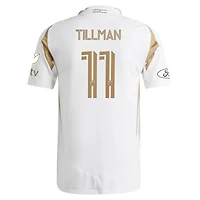 Men's adidas Timothy Tillman White LAFC 2025 Secondary On-Field Authentic Jersey