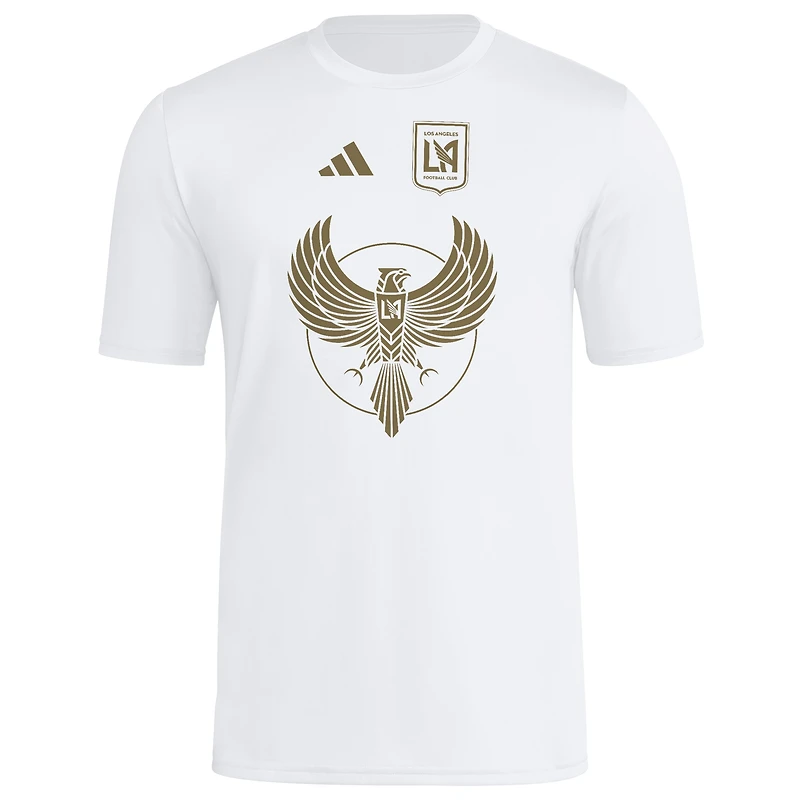 Men's adidas  White LAFC 2025 Jersey Hook AEROREADY T-Shirt