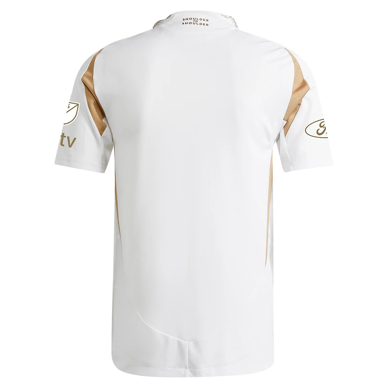 Maillot authentique secondaire adidas LAFC 2025 blanc pour homme