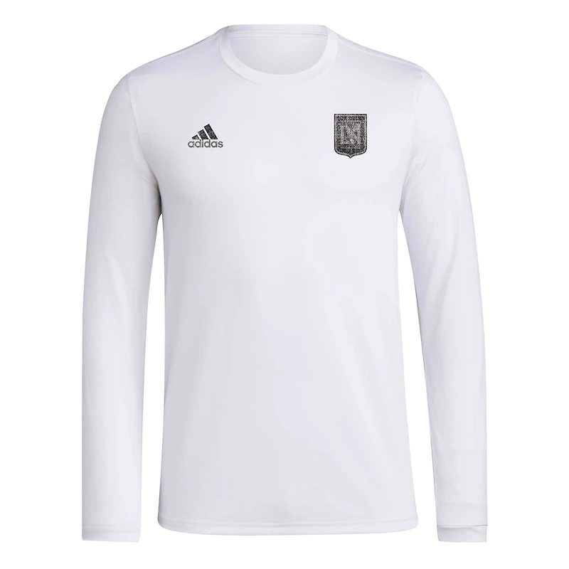 T-shirt à manches longues adidas LAFC Local Stoic blanc pour hommes