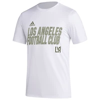 T-shirt adidas LAFC Team Jersey Hook AEROREADY blanc pour homme